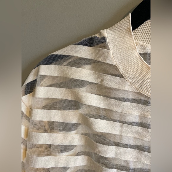 Mango Sheer Panels T-shirt - Picture 4 of 4